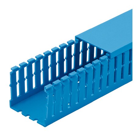 Panduit Base Wiring Duct, Type F, Narrow, Intrinsic Blue, 4" x 3" x 1' (6-Pack) F4X3IB6